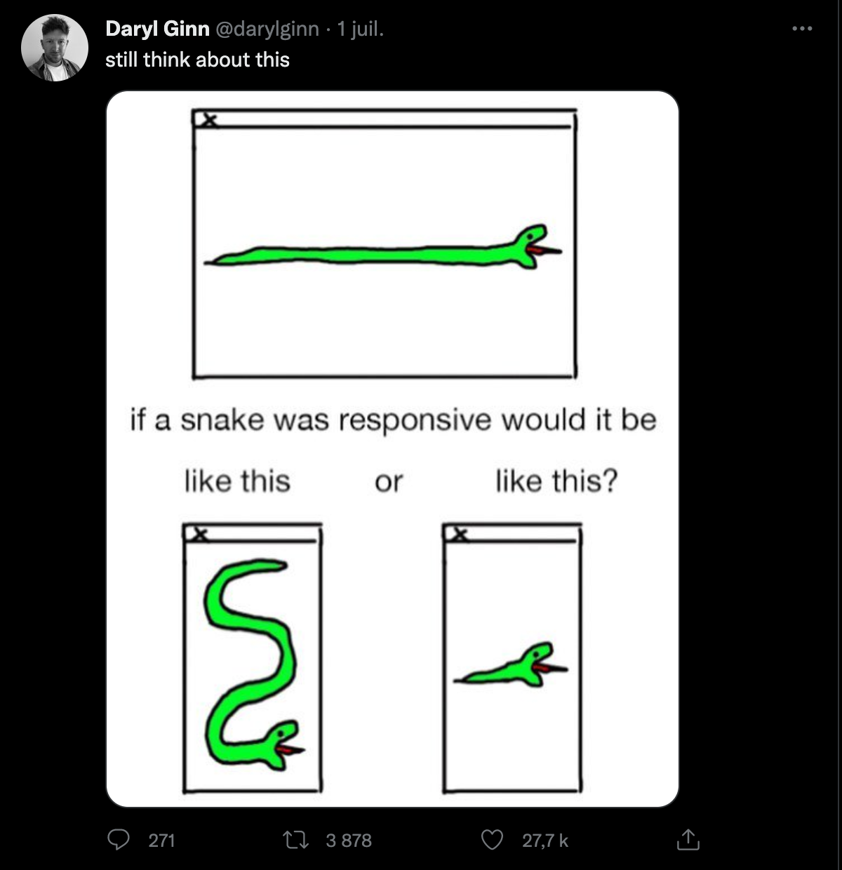 comment un serpent est-il responsive?